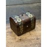 Antique Victorian Brass Banded Ring Box