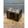 Antique Victorian Brass Banded Ring Box