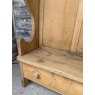 A Rustic Antique Country Made Pine Settle