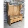 A Rustic Antique Country Made Pine Settle