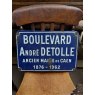 Antique French Enamel Street Sign