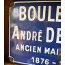 Antique French Enamel Street Sign