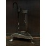 Antique 18th Century Sprung Iron Candle Holder