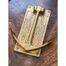 Mounted Antique Naval Brass Door Knocker