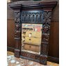 An Interesting 17th Century Carved Oak Mirror