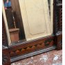 An Interesting 17th Century Carved Oak Mirror